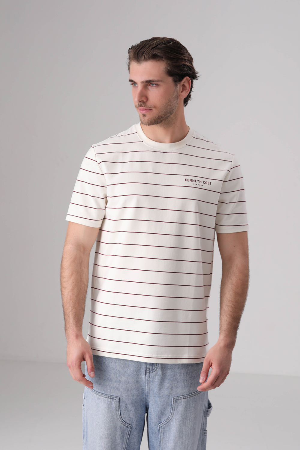 טישירט ג'רזי הדפס פסים