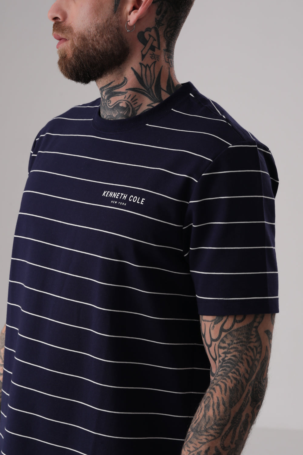 טישירט ג'רזי הדפס פסים