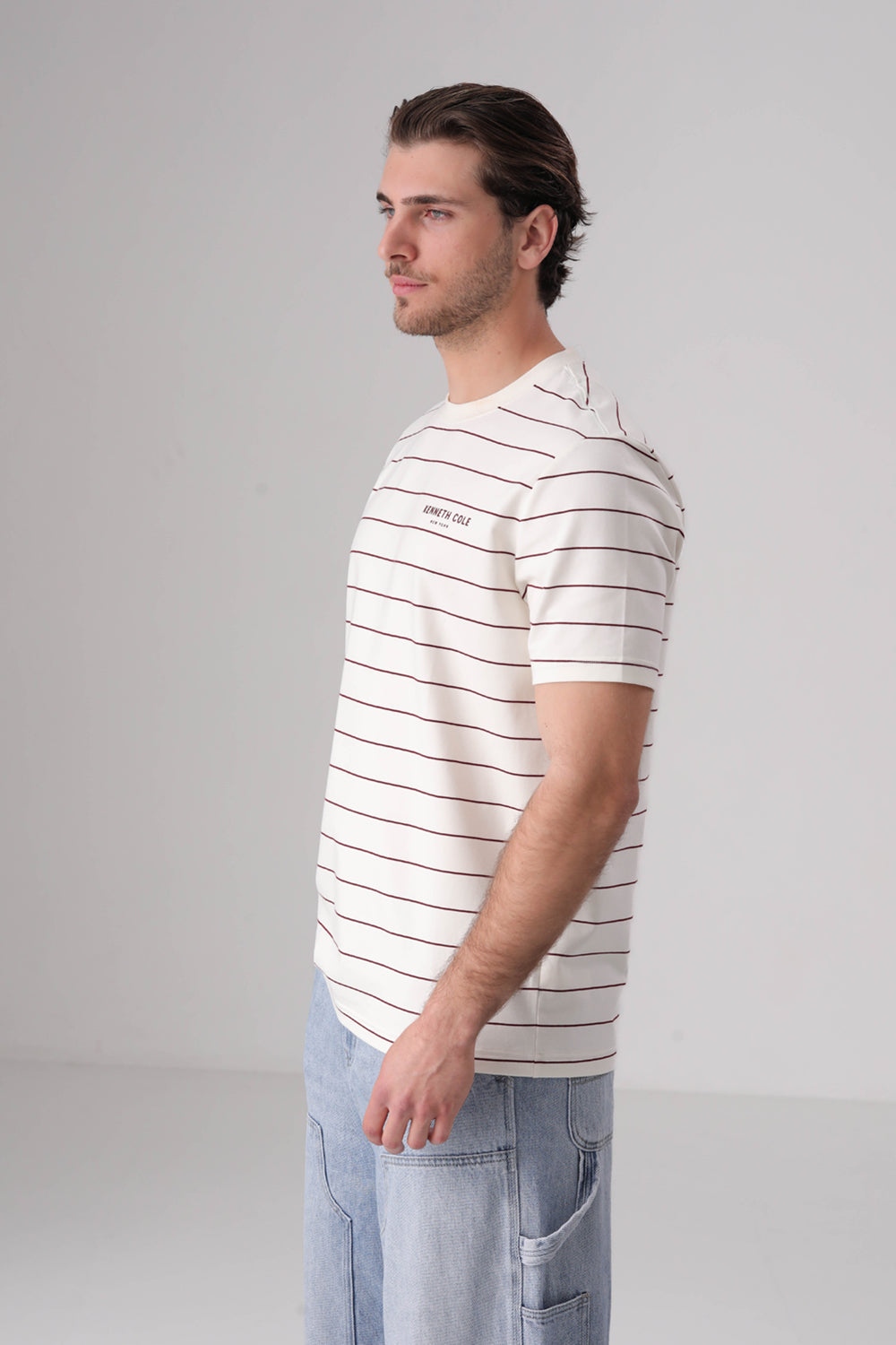 טישירט ג'רזי הדפס פסים