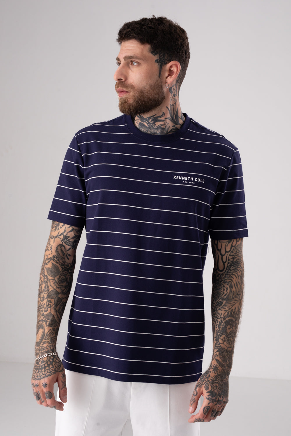 טישירט ג'רזי הדפס פסים