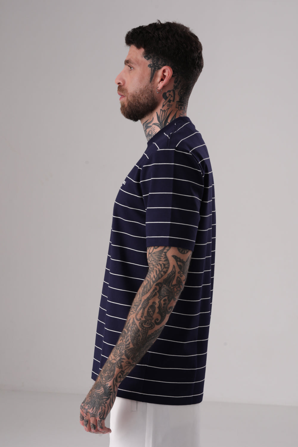 טישירט ג'רזי הדפס פסים