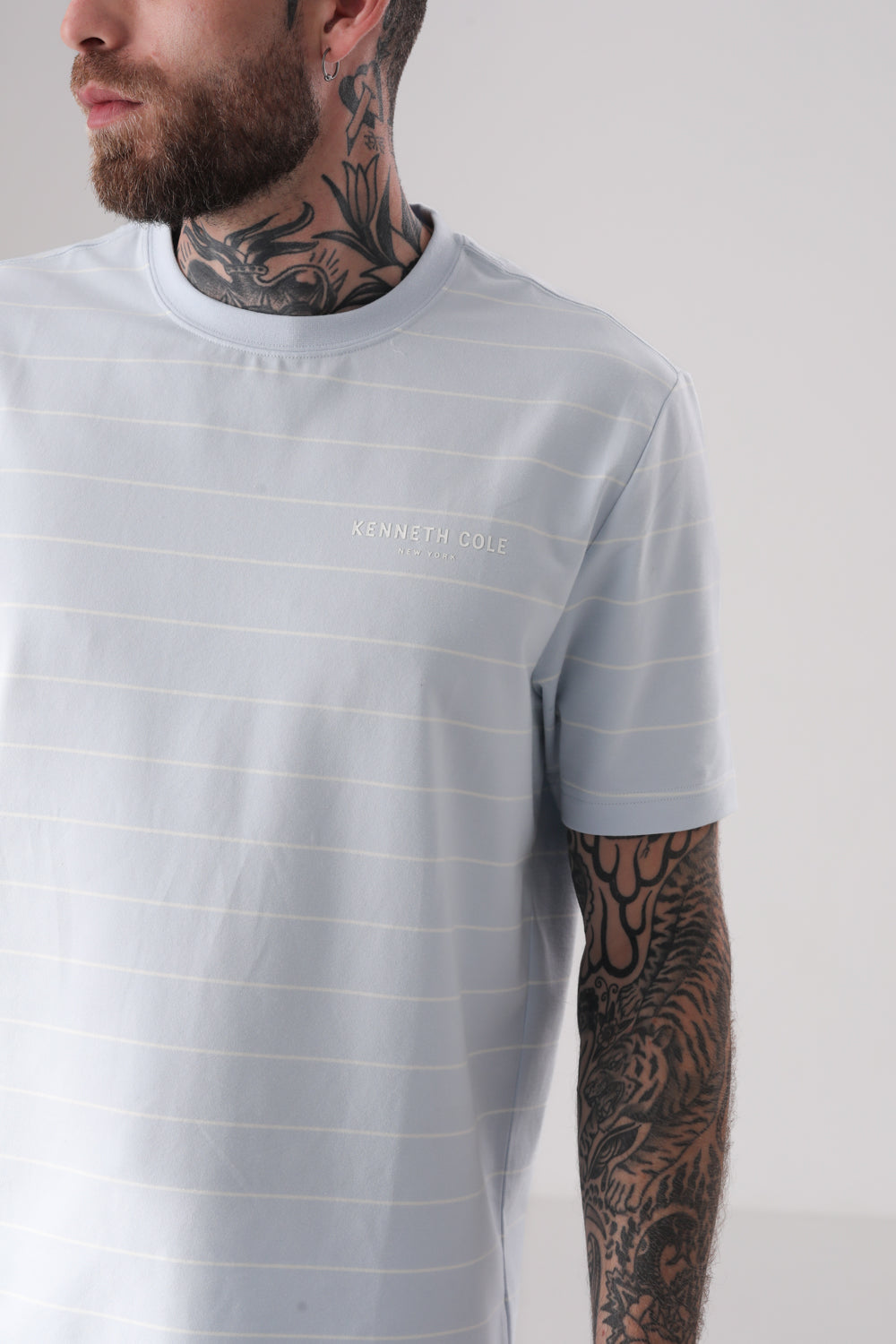 טישירט ג'רזי הדפס פסים