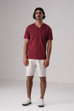 חולצת טי חלקה לגברים