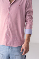 חולצה מכופתרת בגזרת מודרן הדפס פסים