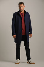 מעיל אלגנטי ארוך במרקם צמרי | קנת קול