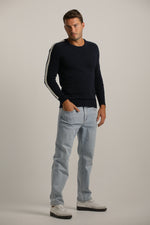 חולצת סריג בגזרת רגלן לגברים | קנת קול