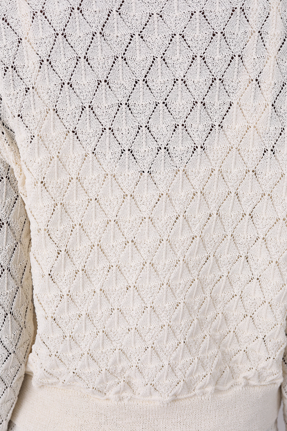 קרדיגן קרושה בצבע קרם