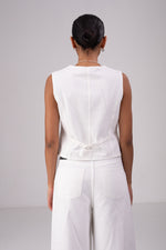 וסט ג'ינס קצר לנשים