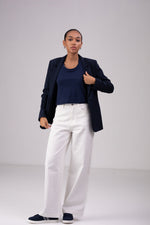 טישירט בייסיק צווארון עגול עמוק