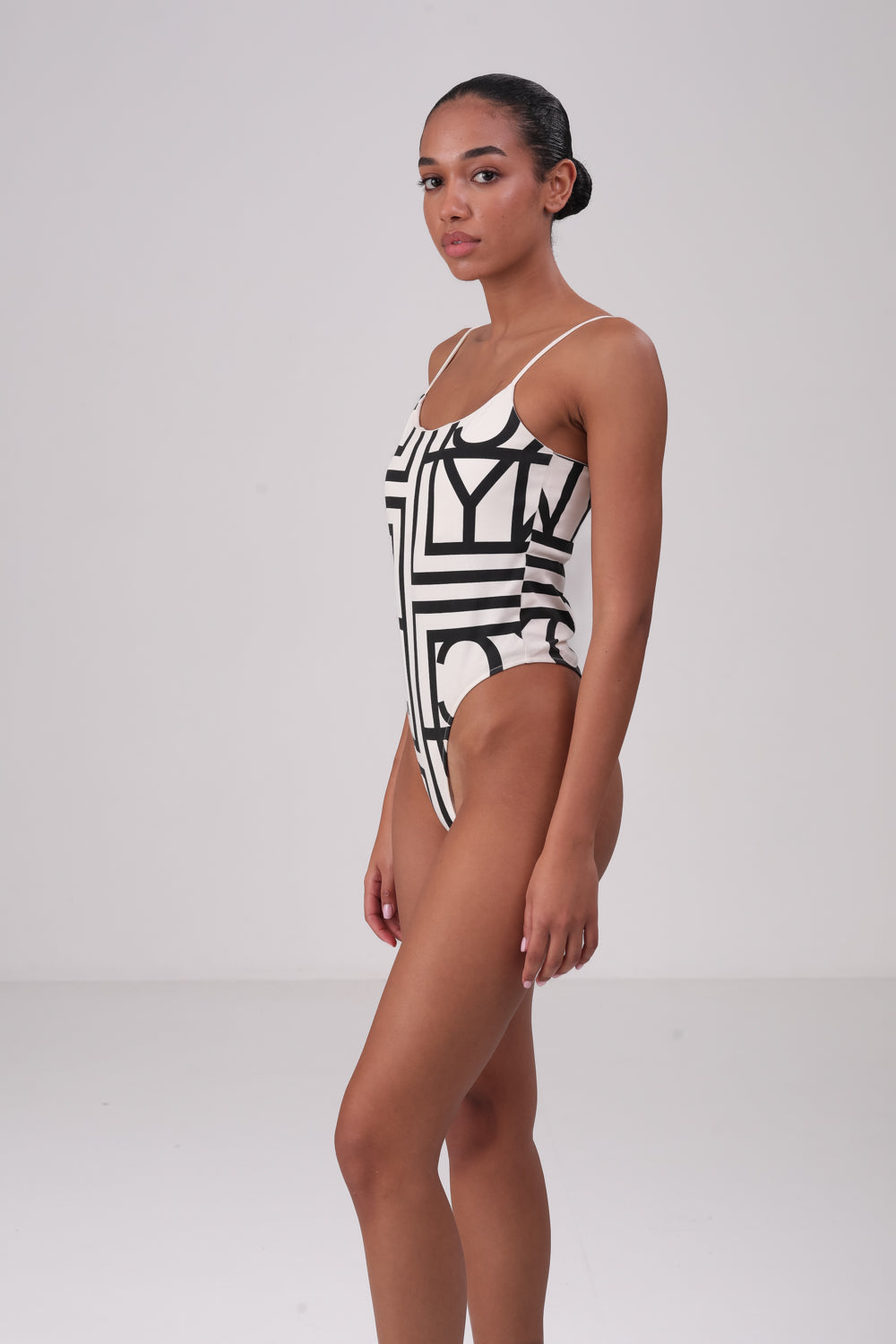 בגד גוף הדפס לוגו גיאומטרי