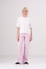 חולצת טי אוברסייז עם לוגו רקום