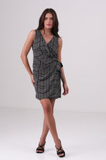 שמלת מעטפת עם הדפס