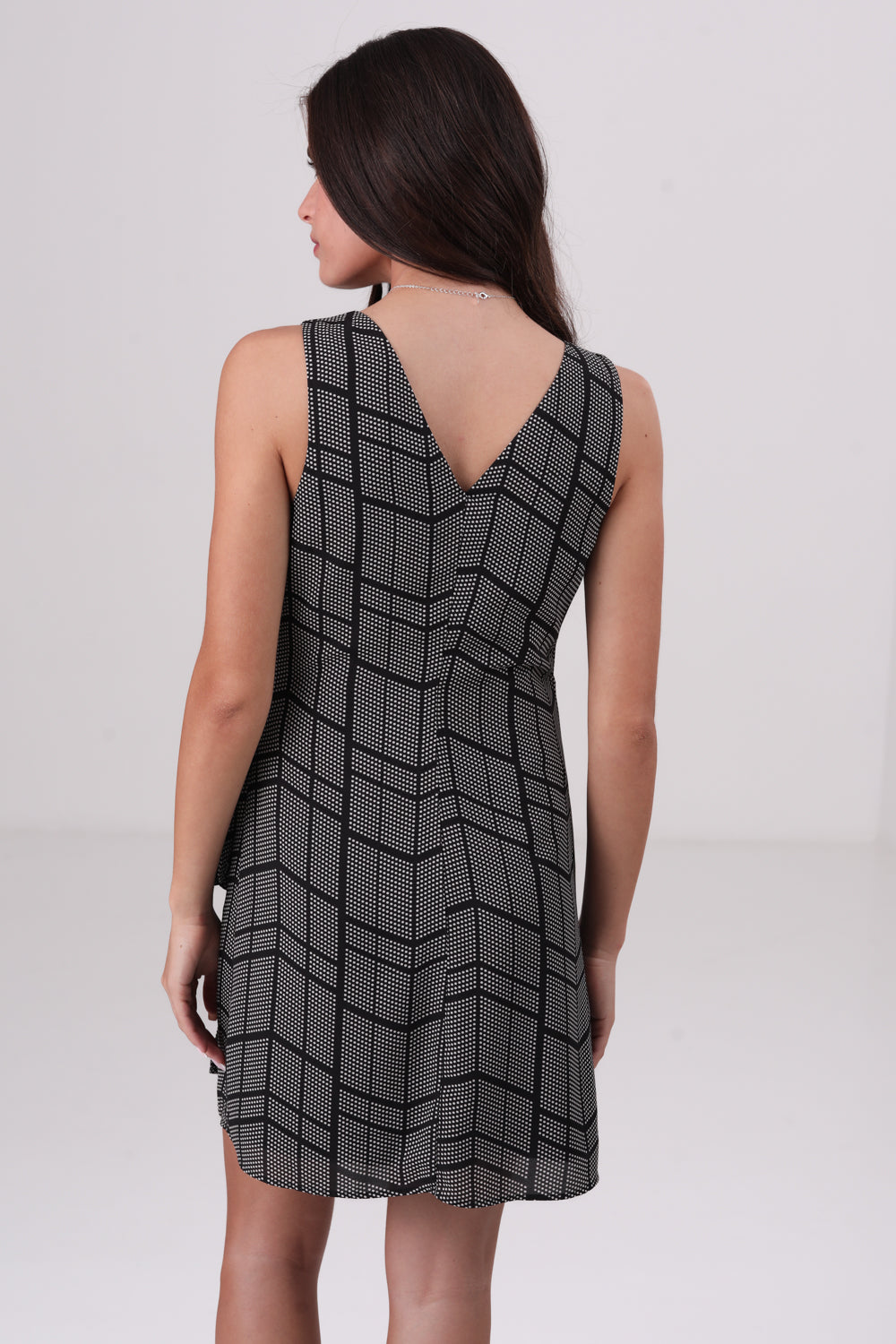 שמלת מעטפת עם הדפס