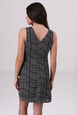 שמלת מעטפת עם הדפס