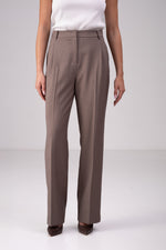 מכנס מחויט קלאסי בצבע חום