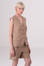 ווסט מחויט בצבע מוקה