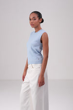 גופיה סרוגה בגזרה ישרה