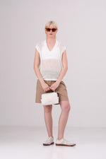 חולצת קרושט שרוול קצר לנשים