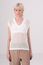 חולצת קרושט שרוול קצר לנשים