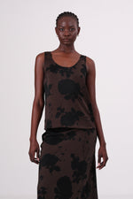 גופייה עם הדפס פרחים לנשים