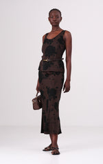 גופייה עם הדפס פרחים לנשים