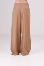 מכנס רחב עם קפלים לנשים