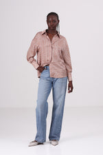 חולצה מכופתרת עם הדפס לוגו