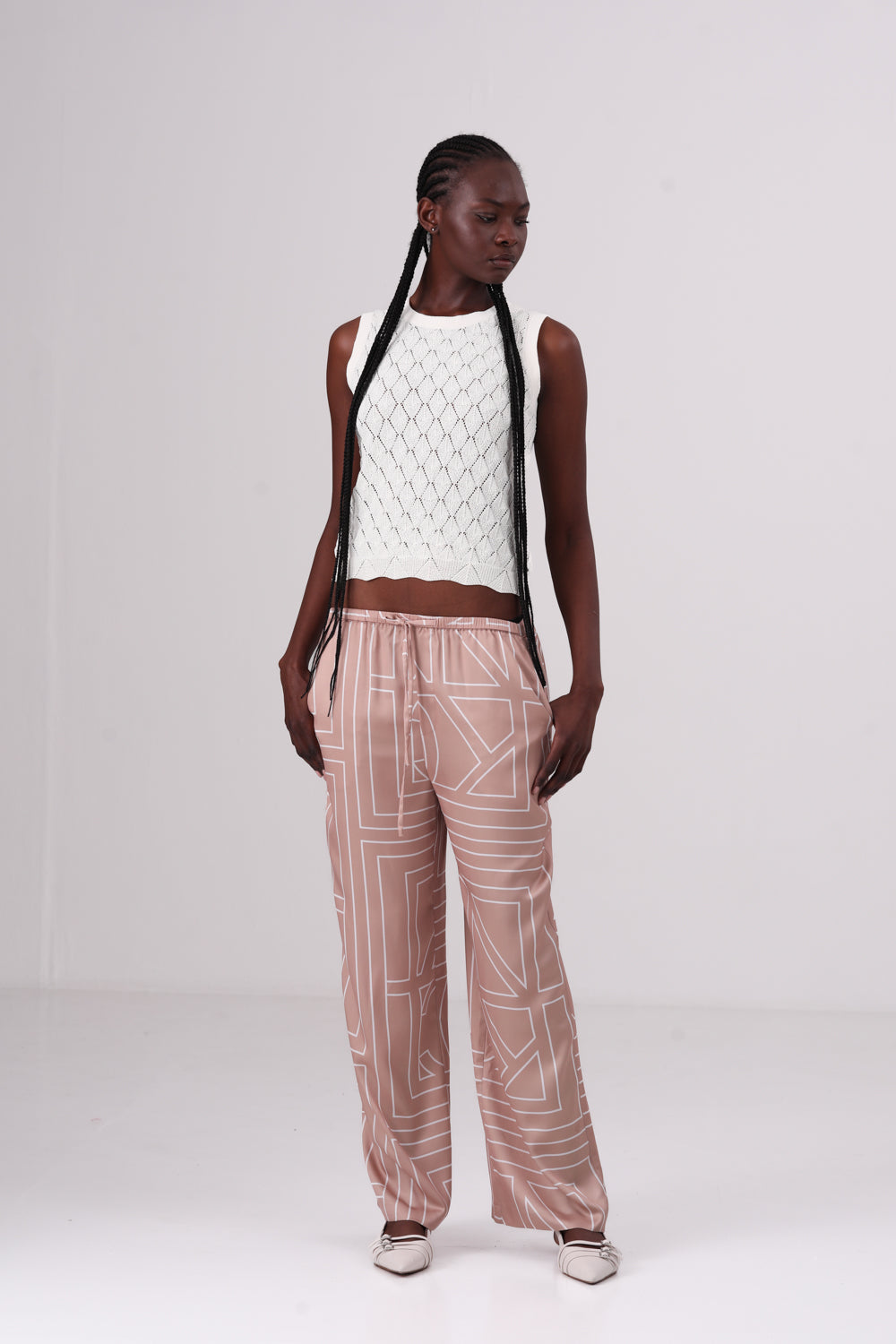 מכנס ארוך עם הדפס לוגו