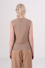 גופיית סריג מטאלי לנשים