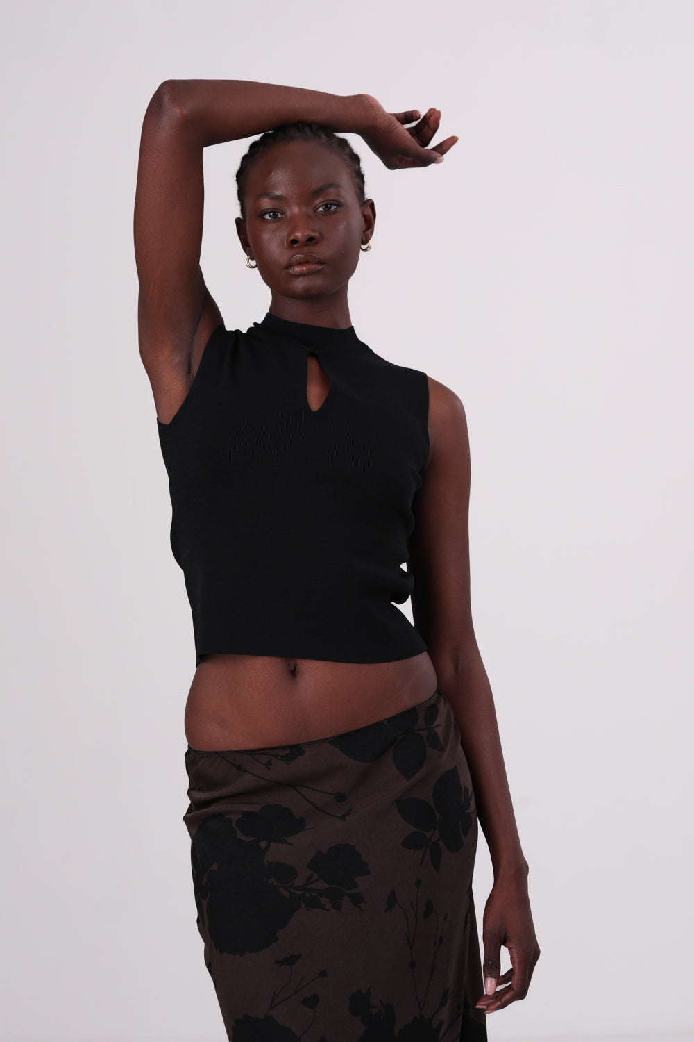 גופיית סריג עם לולאה