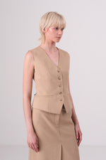 ווסט מחויט בצבע בז'