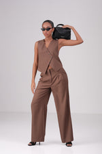 ווסט עם סגירה אלכסונית לנשים