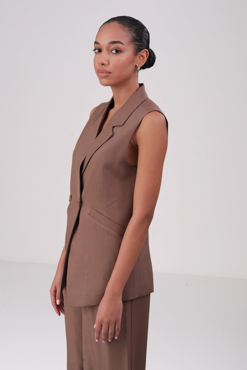 וסט כפתרה כפולה לנשים