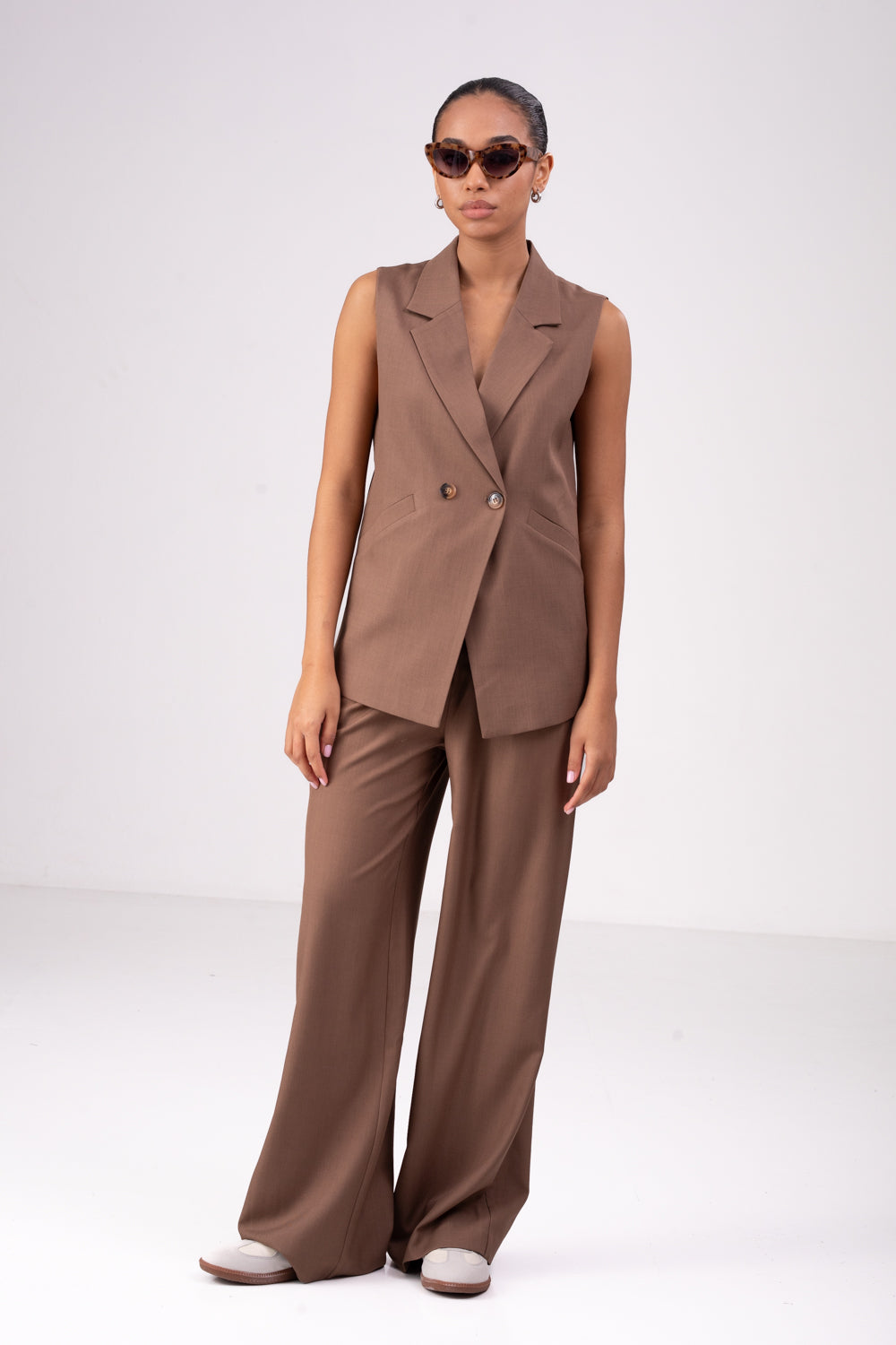 וסט כפתרה כפולה לנשים