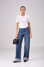 חולצת סריג פולו לנשים