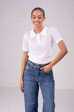 חולצת סריג פולו לנשים