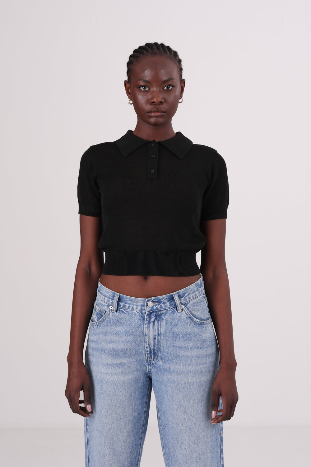 חולצת סריג פולו לנשים