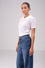 חולצת סריג פולו לנשים