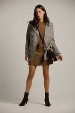 שמלת מיני ללא שרוולים עם חגורה | קנת קול