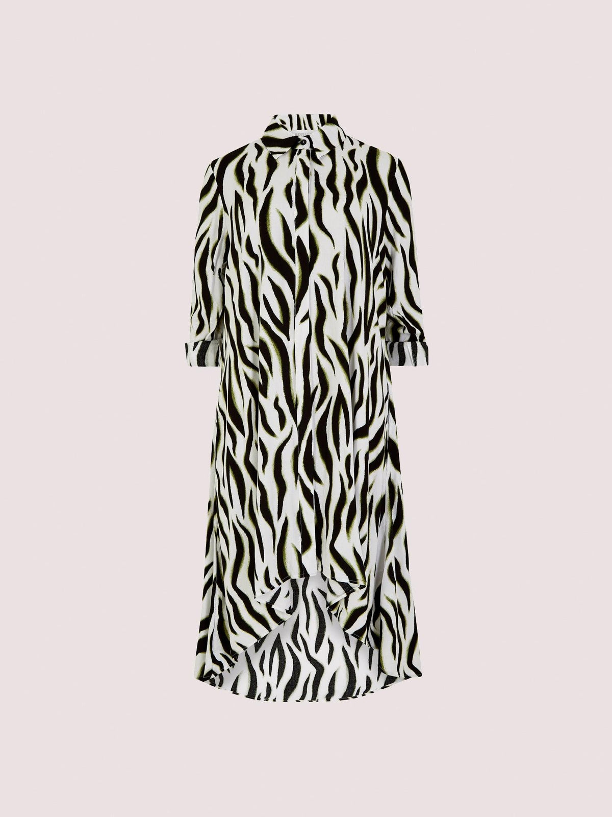 שמלת מידי זברה בצבע קרם - MASHBIR//365