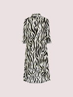 שמלת מידי זברה בצבע קרם - MASHBIR//365