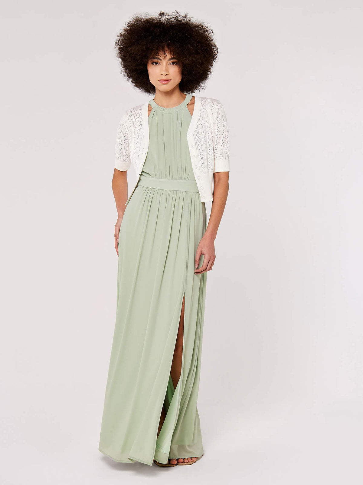 סריג בסגנון סריגה בצבע קרם - MASHBIR//365