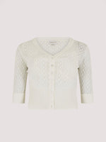 סריג בסגנון סריגה בצבע קרם - MASHBIR//365