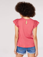 חולצת ג'רסי עם פתחים בצבע ורוד - MASHBIR//365