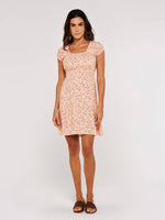 שמלת מיני פרחונית בגוון ורוד - MASHBIR//365