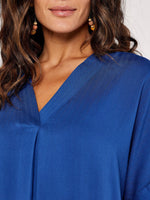 חולצה אלגנטית בצבע כחול - MASHBIR//365