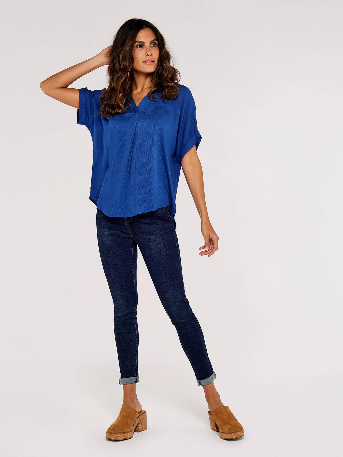 חולצה אלגנטית בצבע כחול - MASHBIR//365