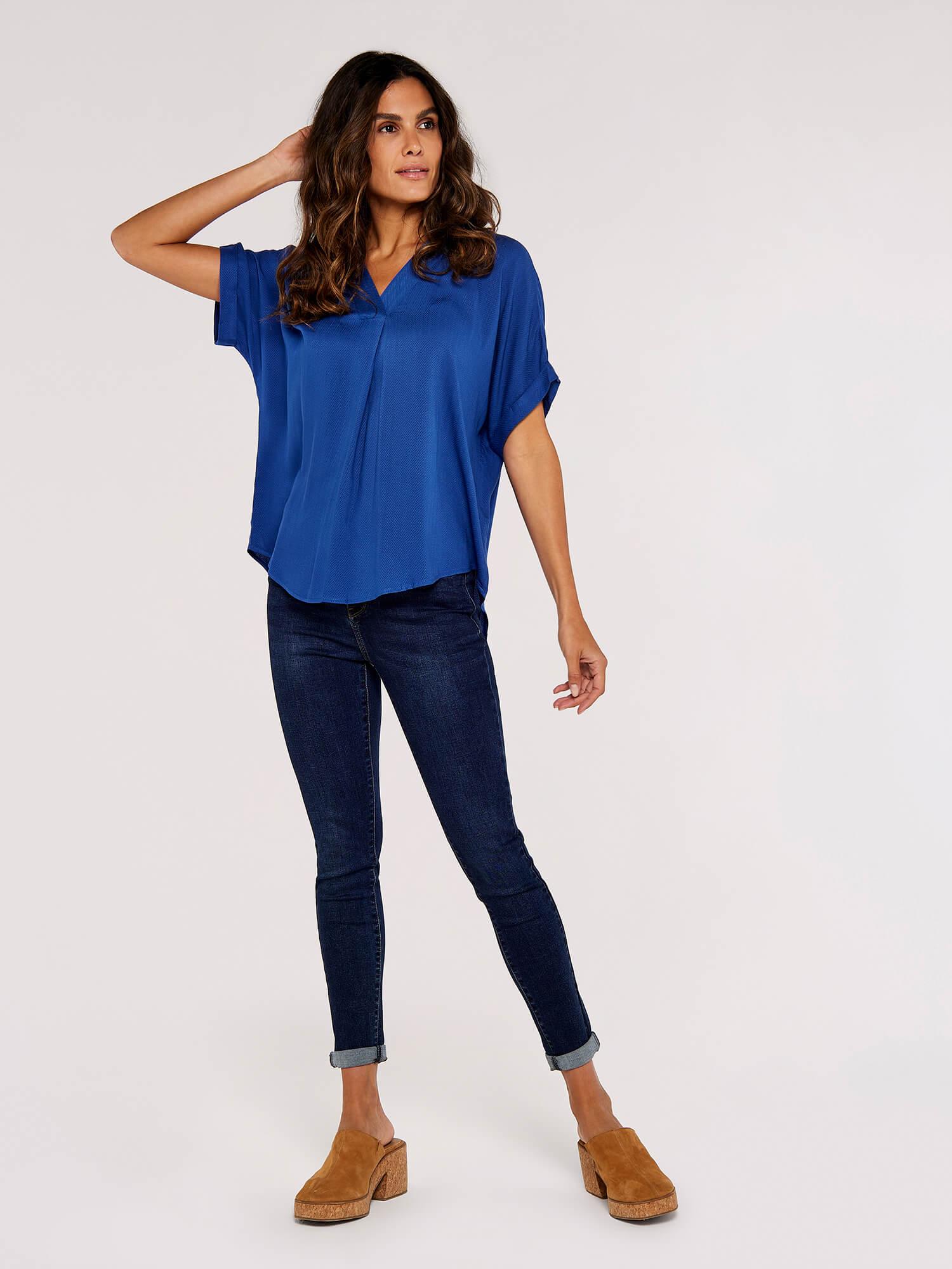 חולצה אלגנטית בצבע כחול - MASHBIR//365