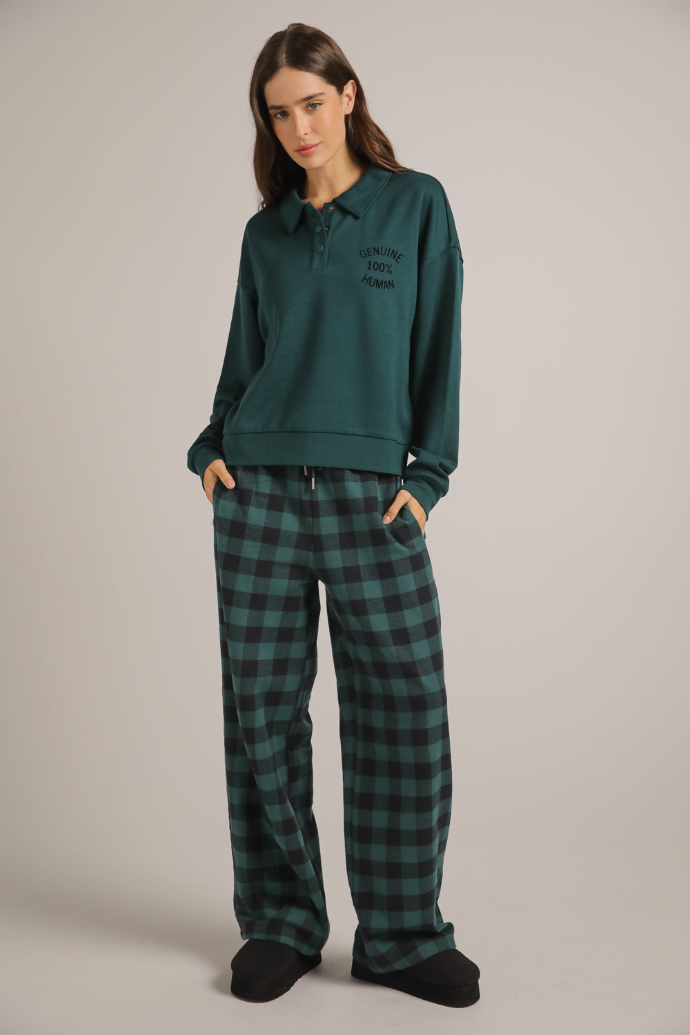 סווטשירט פולו בגזרת קרופ | קנת קול