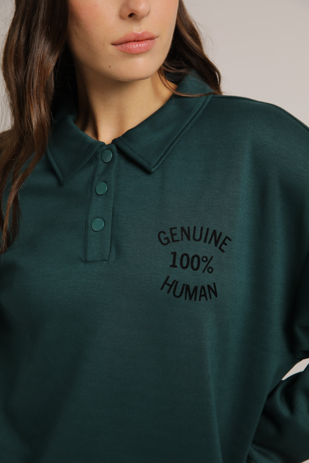 סווטשירט פולו בגזרת קרופ | קנת קול